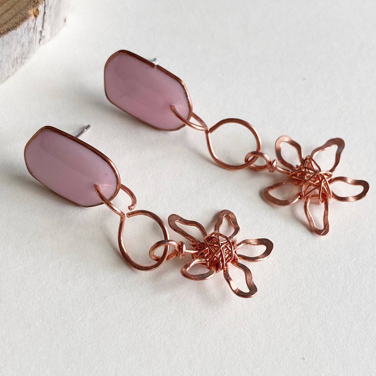 Copper Flowers | Light Pink