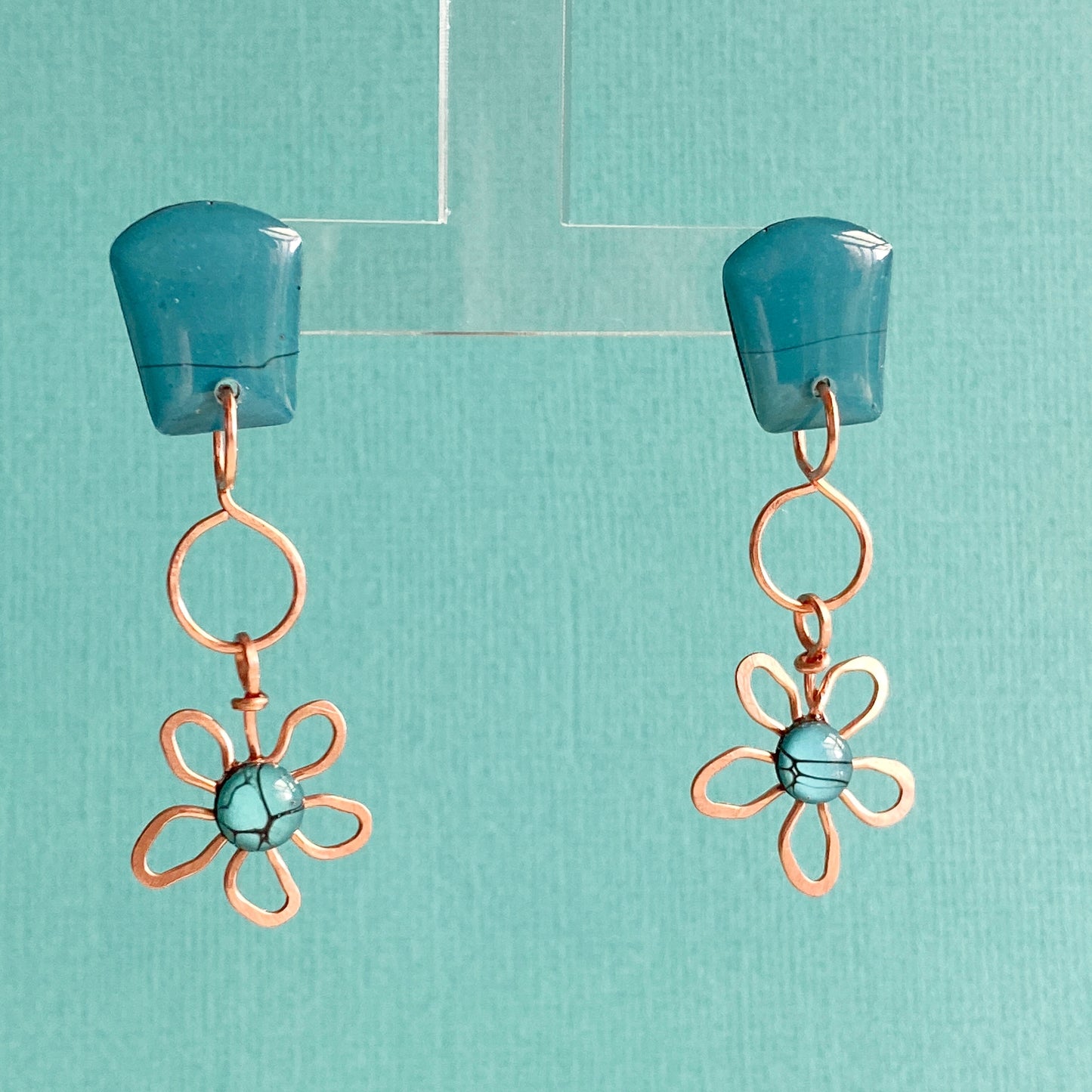 Copper Flowers | Turquoise