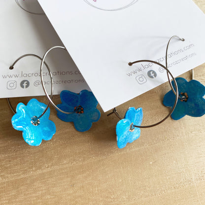 Floral Blooms | Hoop Earrings - Mini