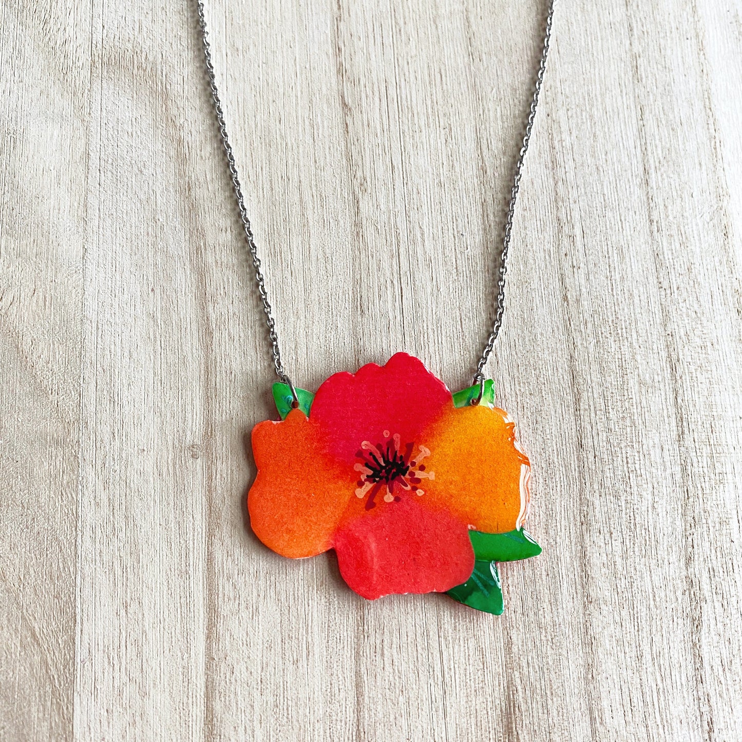 Lacroz Creations Necklaces Summer Blooms - Necklace | Orange & Pink