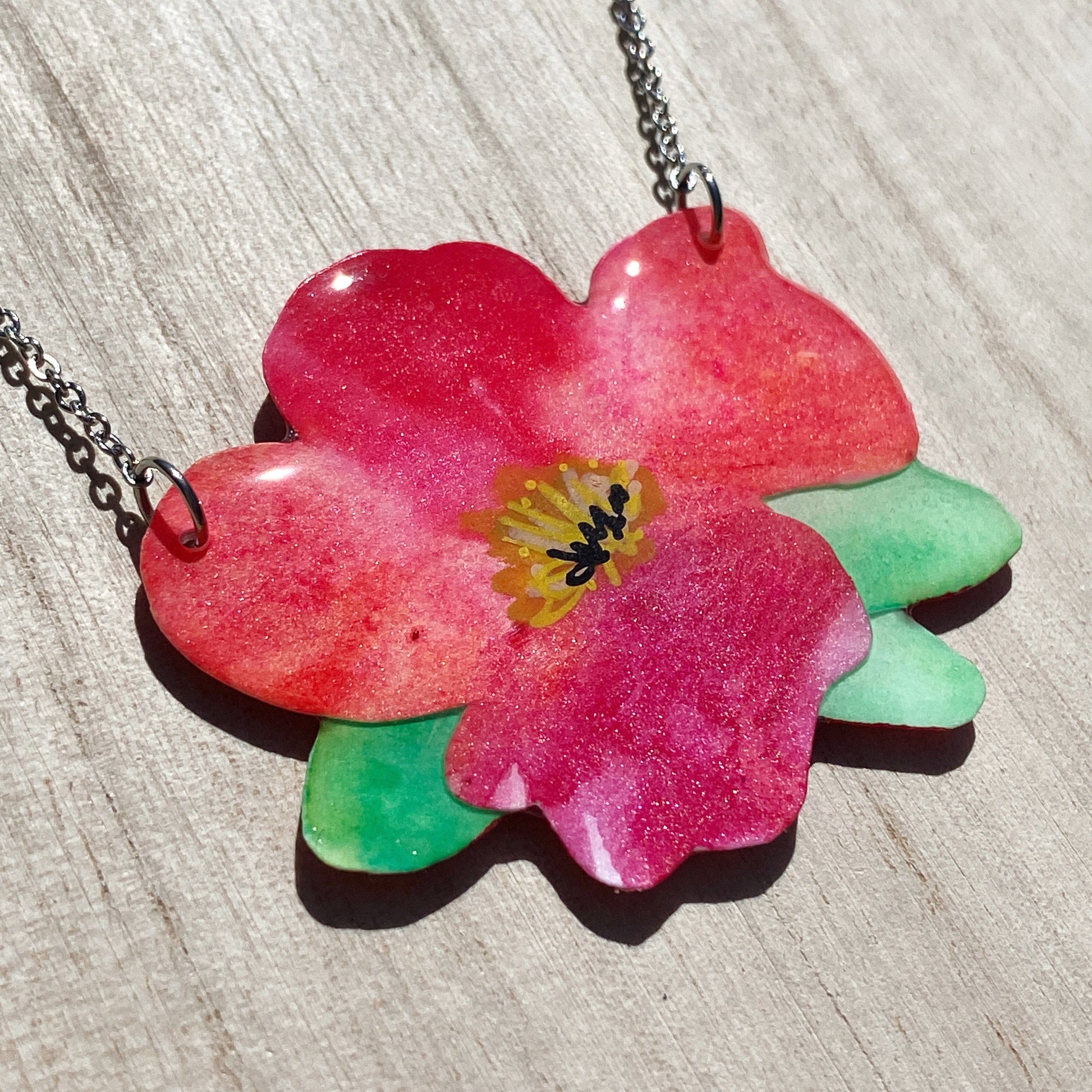 Lacroz Creations Necklaces Summer Blooms - Necklace | Pink Flower